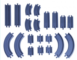 Chuggington - Diecast Straight & Curved Track Pack